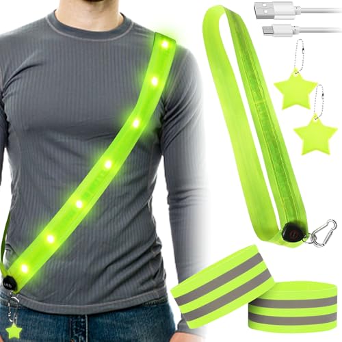 Qunkun Lauflampe Joggen Brustlampe 6 St Ck Reflektoren