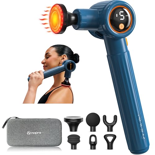 Massagepistole Mit W Rmefunktion Und Rotlichttherapie Napre Massage