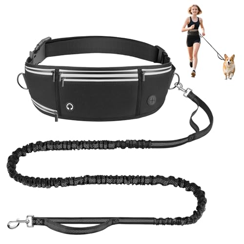 Looxmeer Joggingleine Hunde Mit Bauchgurt Freih Ndig Hundeleine