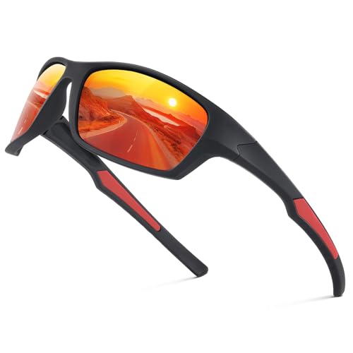 Suoso Sportbrille Herren Damen Sport Sonnenbrille Polarisierte Uv400