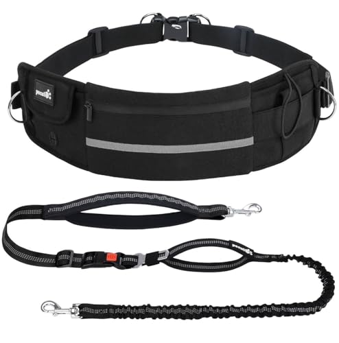 Pecute Joggingleine Hunde Mit Bauchgurt Laufg Rtel Hundeleine