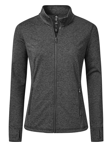 Mofiz Damen Outdoorjacke Laufshirt Langarm Sportjacke Trainingsjacke Laufjacke