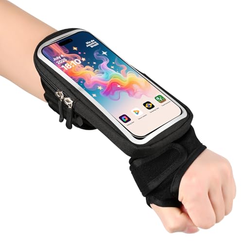 Handgelenktasche Laufarmband Handy Sportarmband Unterarm Band Armbinde Cycling