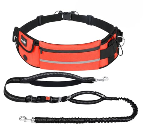 Pecute Joggingleine Hunde Mit Bauchgurt Laufg Rtel Hundeleine