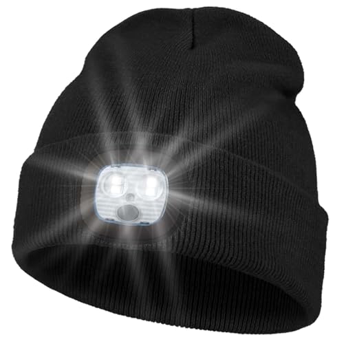 Pomarks Beanie M Tze Mit Lampe 4x Ultrahelle