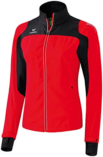 Erima Damen Running Jacke Race Line Rot Schwarz