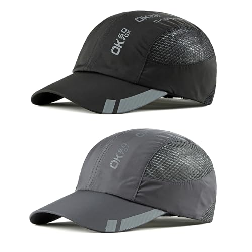 Aypow 2 Pcs Baseball Cap Herren Damen Schnelltrocknend