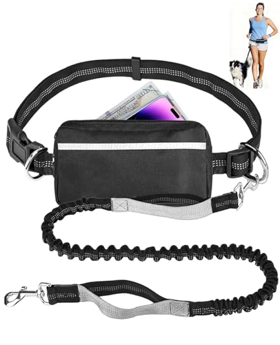 Donvuka Joggingleine Hunde Mit H Fttasche Bauchgurt Hundeleine