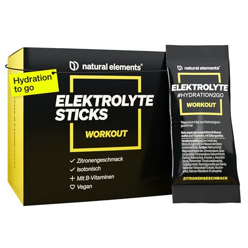 Elektrolyte Sticks Workout Pulverdrink Geschmack Zitrone 20 Praktische