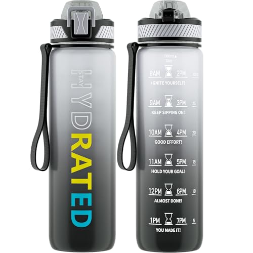 Qlur Trinkflasche 1l Bpa Frei Tritan Wasserflasche Mit