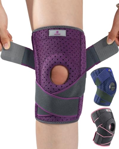 Abyon Kniebandage Verstellbare Knieorthesen Mit Seitlichen Stabilisatoren Und