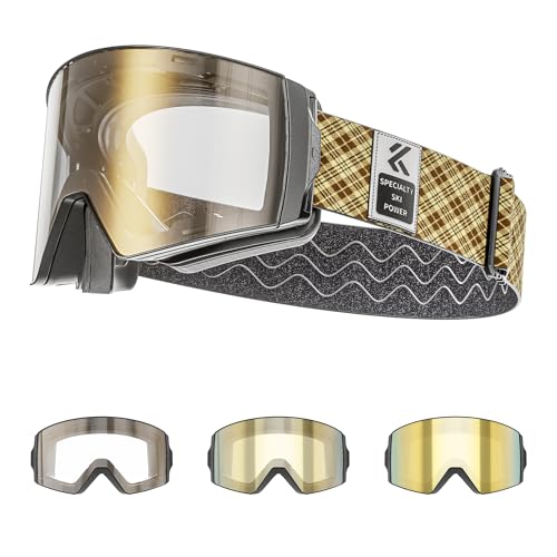 Kapvoe Selbstt Nend Skibrille Snowboard Skibrillen Photochrome Magnetischen