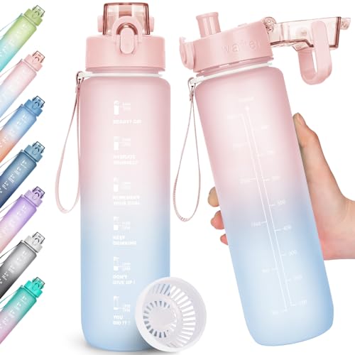 Aohan Trinkflasche 1l Wasserflasche Bpa Frei Trinkflasche Sport