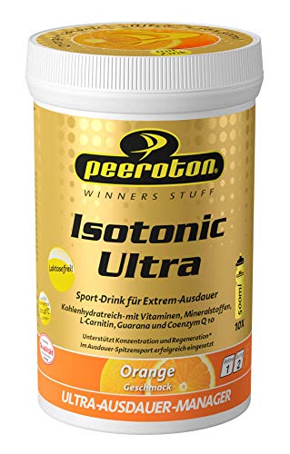 Peeroton Isotonic Ultra Orange Kohlenhydratreiches Elektrolyt Pulver Mit