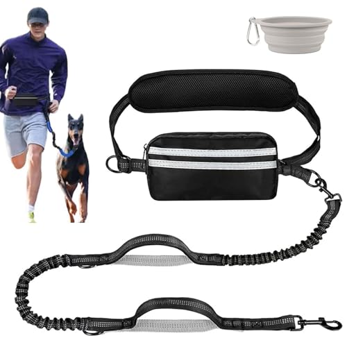 Joggingleine Hunde Mit Bauchgurt Freihandleine Bungee Laufleine Hundeleinen