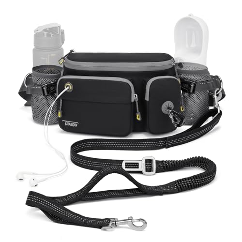 4 In 1 Freihandleine Hund Mit Bauchtasche Gro