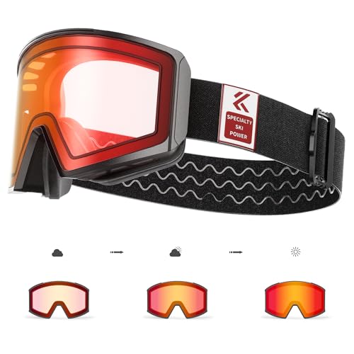 Kapvoe Selbsttonend Skibrille Mit Magnetgl Sern Anti Nebel