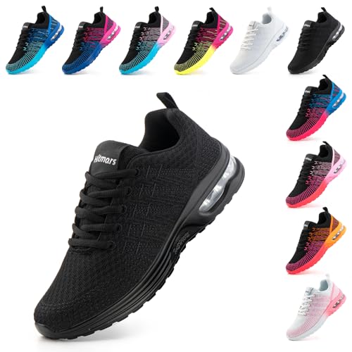 Hitmars Laufschuhe Damen Sportschuhe Luftpolster Atmungsaktiv Turnschuhe Rutschfeste