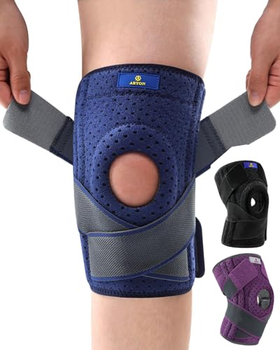 Abyon Kniebandage Verstellbare Knieorthesen Mit Seitlichen Stabilisatoren Und