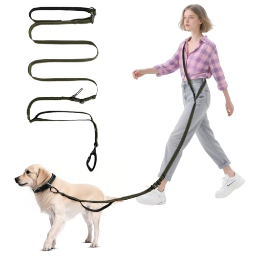 Vsshe Freihandleinen Hundeleine 2 5m Joggingleine Hunde Verstellbarer