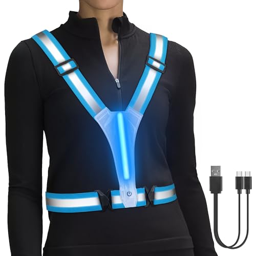 Henmi Led Wiederaufladbare Usb Lauflicht Reflektoren Laufweste Verstellbarer