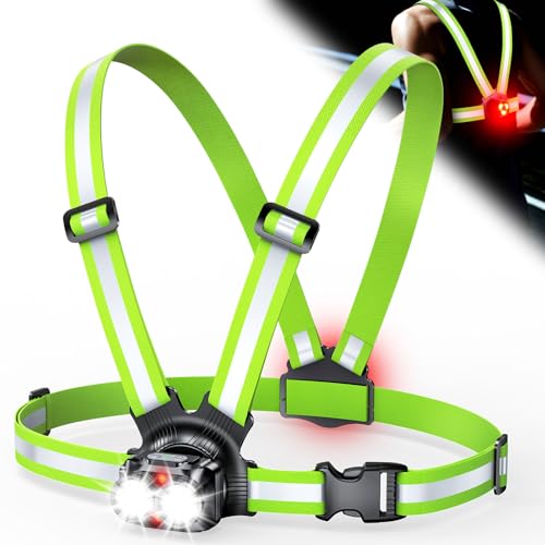 Iseyou Lauflampe Joggen 800 Lumen Brustlampe Lauflicht Mit