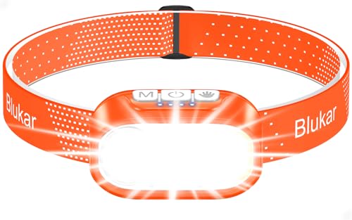 Blukar Stirnlampe Led 2 Farbtemperatur Wiederaufladbar Superhell Kopflampe