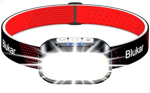 Blukar Stirnlampe Led 2 Farbtemperatur Wiederaufladbar 2000 Lumen