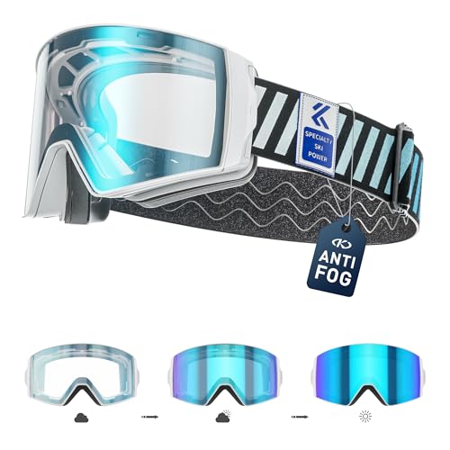 Kapvoe Selbstt Nend Skibrille Snowboard Skibrillen Photochrome Magnetischen