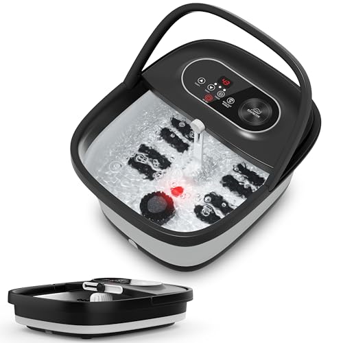 Snailax Klappbares Fu Bad Mit Massage Und Heizung