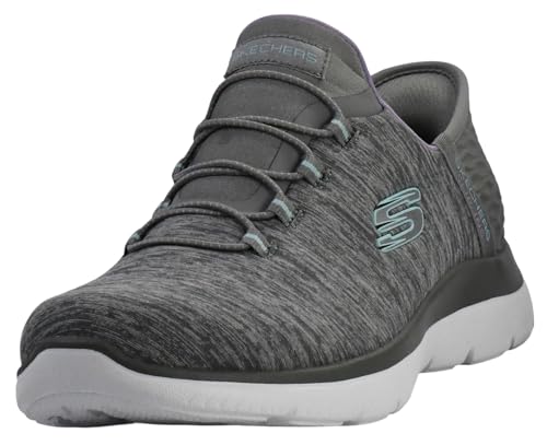 Skechers Damen Summits Dazzling Haze Sneaker Grau Mint