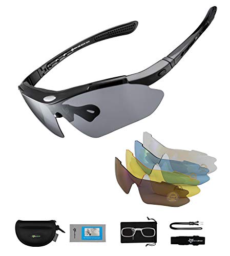 Rockbros Fahrradbrillen Polarisierte Sonnenbrille Mit 5 Wechselgl Sern