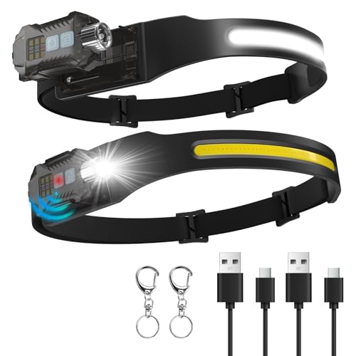 Sogdeco Stirnlampe Led Wiederaufladbar Kopflampe 400 Lumen 230