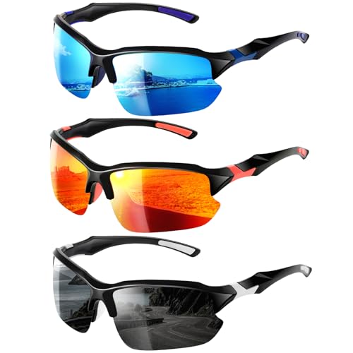 Utensilsto 3 St Ck Fahrradbrille Polarisiert Sonnenbrille F