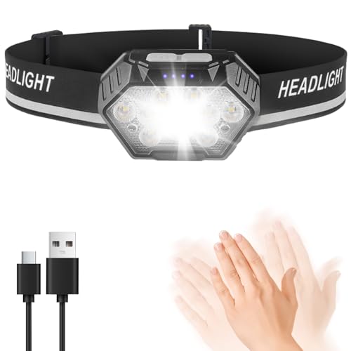 Moxtoyu Led Stirnlampe Wiederaufladbar 9 Led 1500mah 45