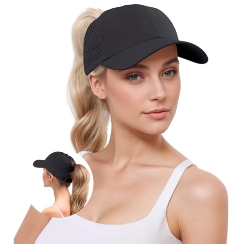 Yamee Damen Baseball Cap Sommer Mesh Atmungsaktiven Pferdeschwanz
