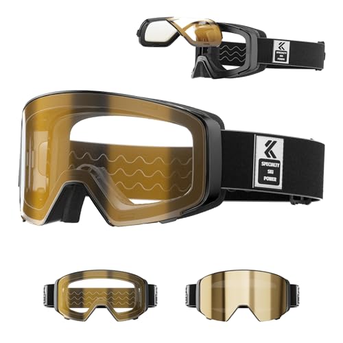 Kapvoe Selbstt Nend Skibrille Snowboard Skibrillen Photochrome Magnetisches