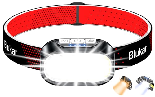 Blukar Stirnlampe Led 2 Farbtemperatur Wiederaufladbar 2000l Superhell