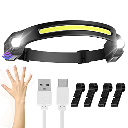 Stirnlampe Led Wiederaufladbar Kopflampe Ipx4 Wasserdichte Mit 2