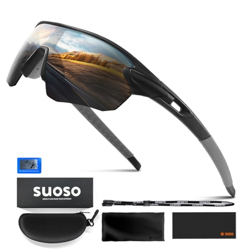 Suoso Fahrradbrille Herren Damen Sportbrille Sonnenbrille 1