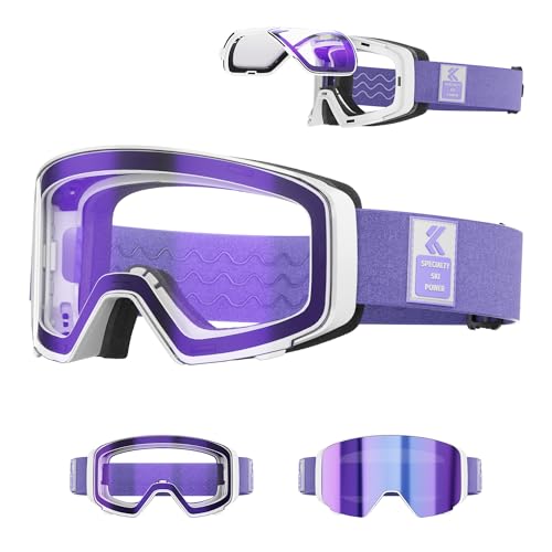 Kapvoe Selbstt Nend Skibrille Snowboard Skibrillen Photochrome Magnetisches