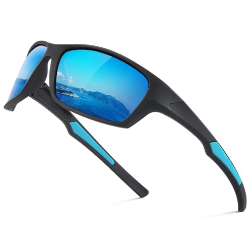 Suoso Sportbrille Herren Damen Sport Sonnenbrille Polarisierte Uv400
