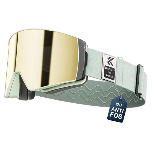 Kapvoe Skibrille Snowboard Skibrillen Magnetischen Linsen 100 Uv400