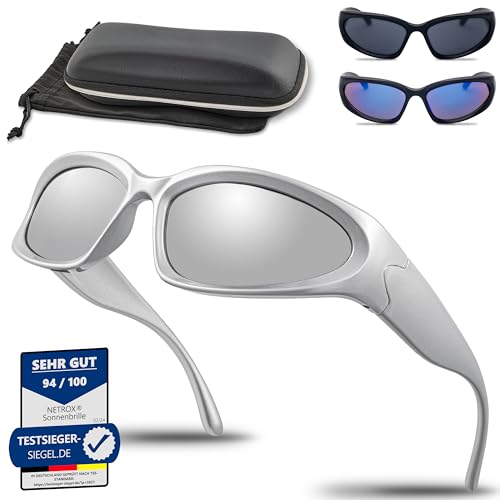 Netrox Sonnenbrille Sportbrille Mit Etui Und Mikrofaser Beutel