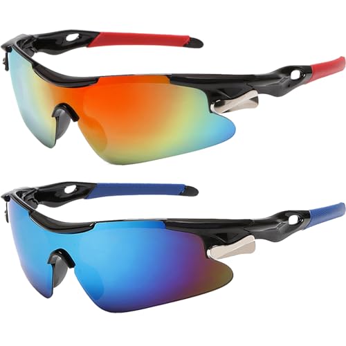 Jsthhtt 2 St Ck Sport Sonnenbrille Sportbrille Fahrradbrille