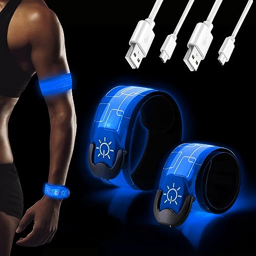 Dazspirit 2 St Ck Led Armband Aufladbar Usb