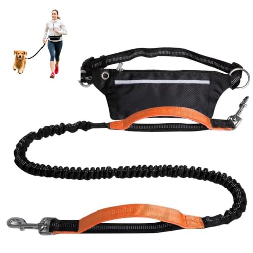 Tomkabo Joggingleine Hund Freih Ndige Hundeleine Mit Bauchgurt