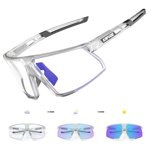 Kapvoe Photochromatische Selbstt Nend Fahrradbrille Herren Damen Uv400