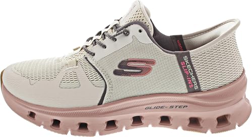 Skechers Damen Glide Step Pro Sneaker Taupe Mesh