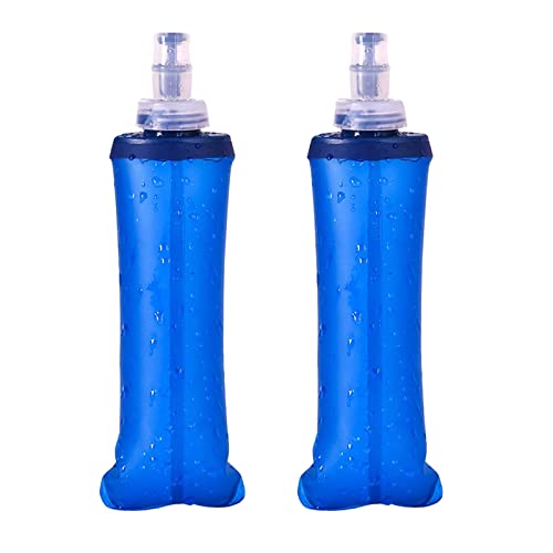 Viksaun 2 Pack Faltbarer Trinkflaschen 250ml Zusammenklappbare Trinkflasche